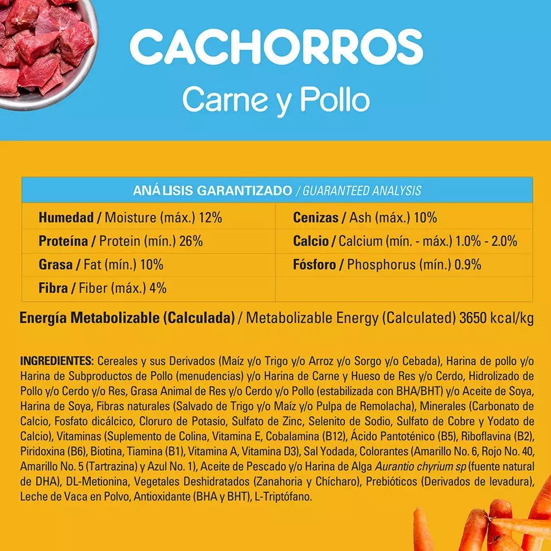 Pedigree Cachorro 1,5 Kg Etapa 1 sabor a Carne y Pollo - Nutrición Completa para el Crecimiento - Miniatura 3
