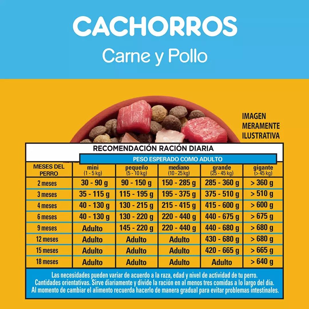 Pedigree Cachorro 1,5 Kg Etapa 1 sabor a Carne y Pollo - Nutrición Completa para el Crecimiento - Miniatura 4
