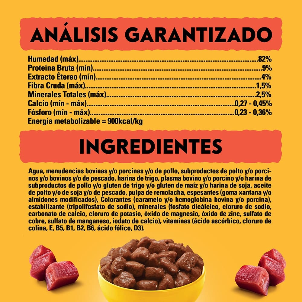 Pedigree Cachorro Sobre Carne 85 Gr - Pouch de Alimento Húmedo Cocido al Vapor para Cachorros - Miniatura 5