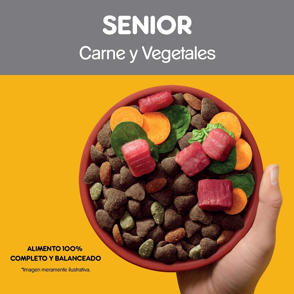 Pedigree Senior 7+ sabor a Carne y Vegetales 1,5 Kg - Cuidado Especial para Perros de Edad Avanzada - Miniatura 5