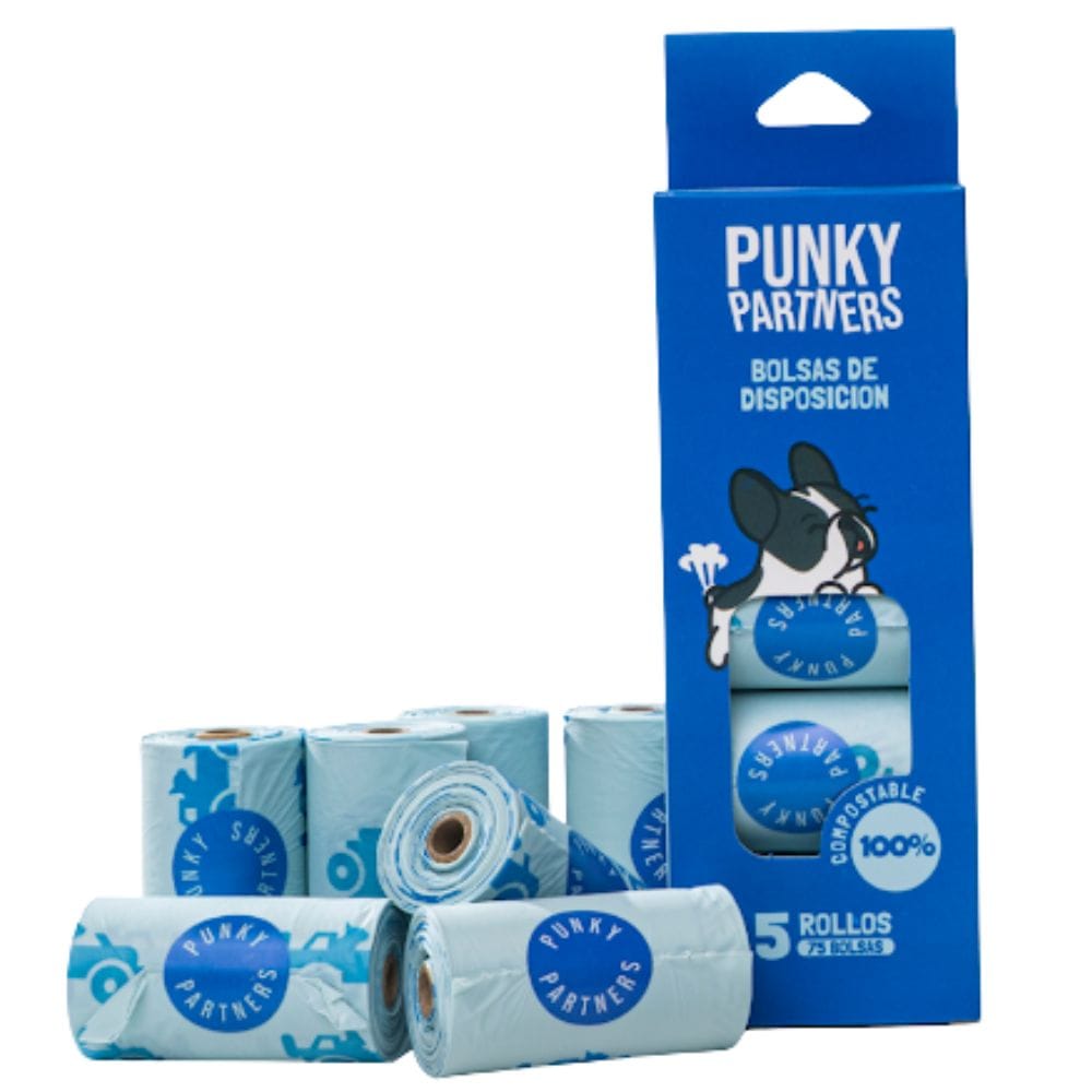 Punky Partners Bolsas de Disposición 75 Unidades - Bolsas Resistentes y Antigoteo para Residuos de Mascotas - Miniatura 4