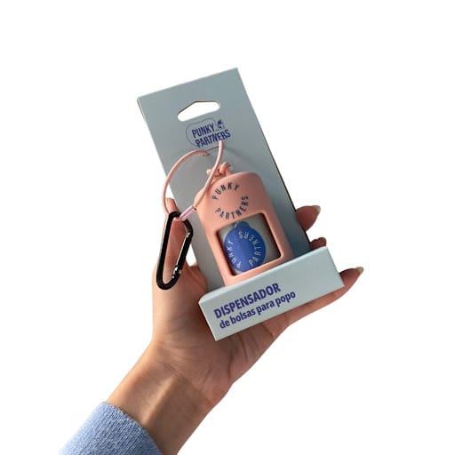 Punky Partners Dispensador de Bolsas - Accesorio Portátil con Enganche para Paseo Incluye un Rollo - Miniatura 4
