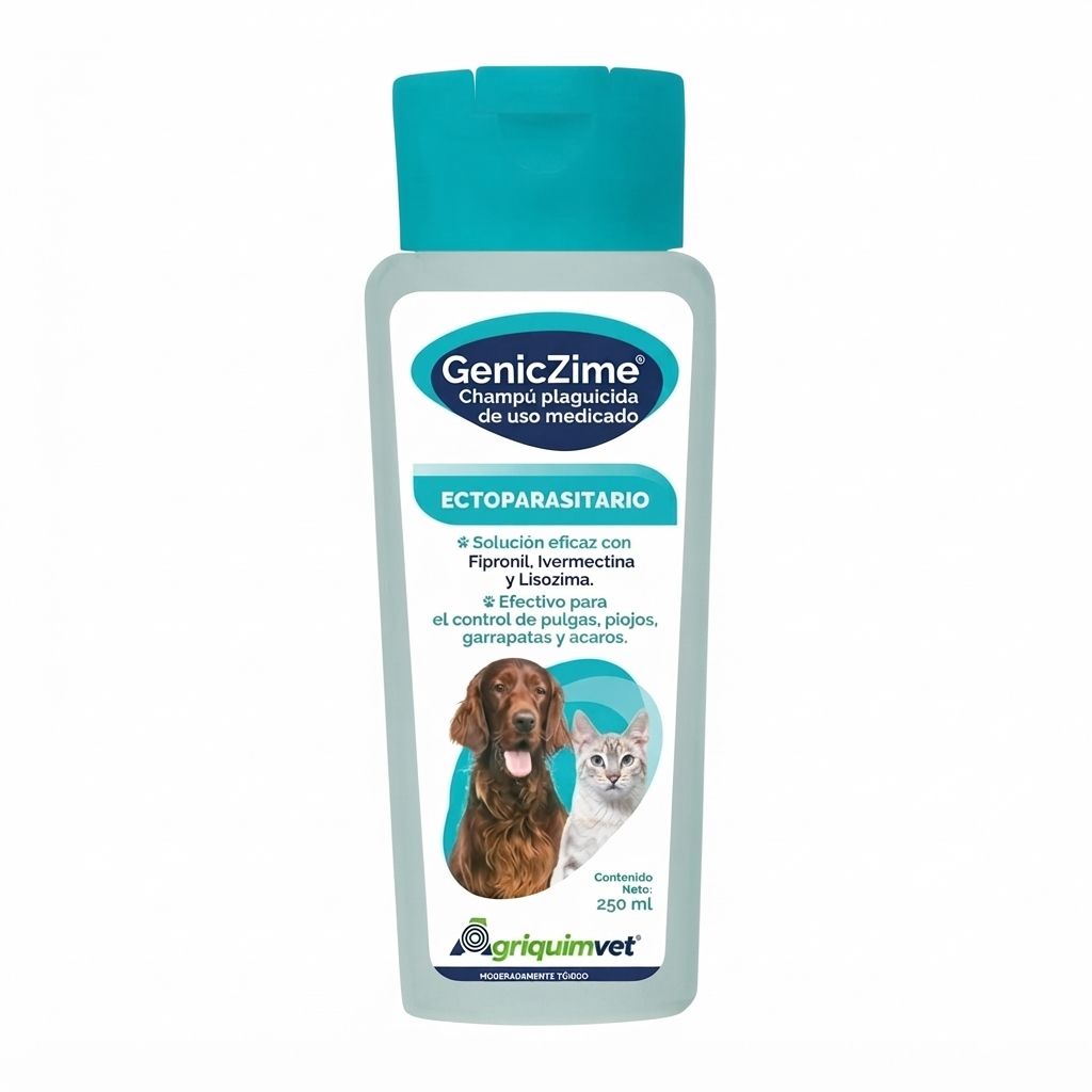 Geniczime Champu Plaguicida Ectoparasitario 250 ML