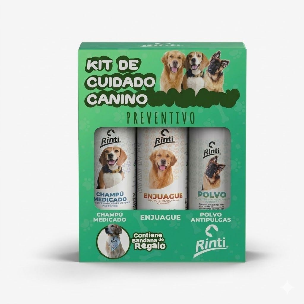 Rinti Kit Cuidado Integral - Combo de Limpieza con Champú, Enjuague y Polvo - Miniatura 2