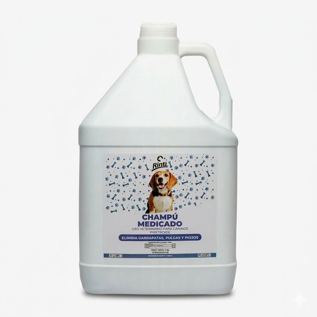 Rinti Champú Medicado 3,8 L - Galón de Limpieza Profunda y Cuidado Dermatológico - Miniatura 2