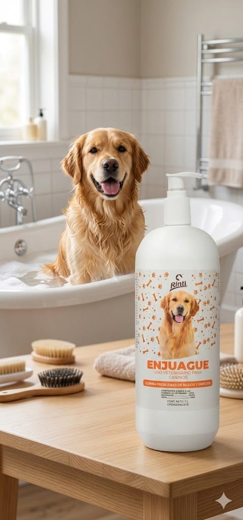 Rinti Enjuague Acondicionador 1 L - Desenredo, Suavidad y Brillo para el Pelaje - Miniatura 4