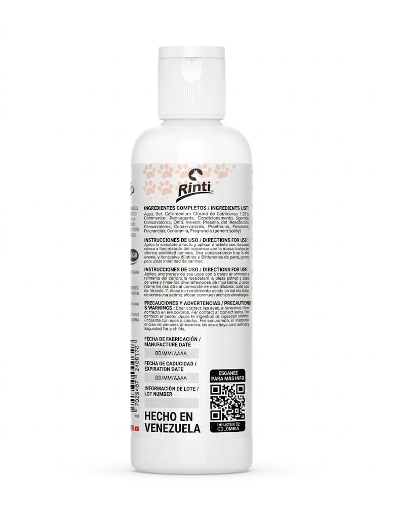 Rinti Enjuague para Perros 240 ML - Acondicionador Suavizante con Efecto Antiestático - Miniatura 3
