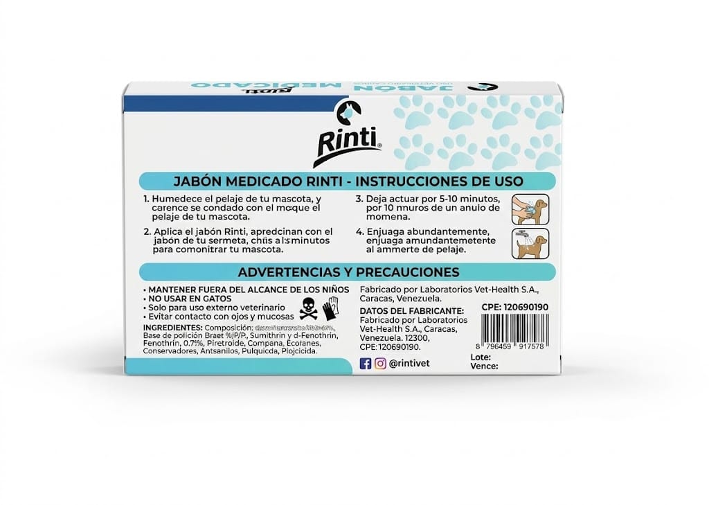 Rinti Jabón Medicado 90 Gr - Barra Antiséptica para Higiene y Protección Cutánea - Miniatura 3