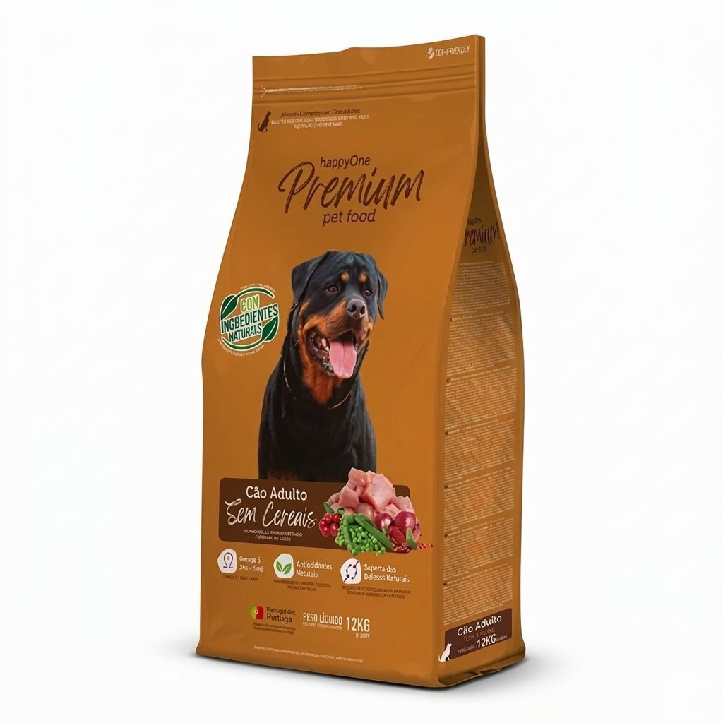 Happy One 4 Kg Alimento Seco para Perros Adultos Sin Cereales Premium Bolsa de  - Imagen 1