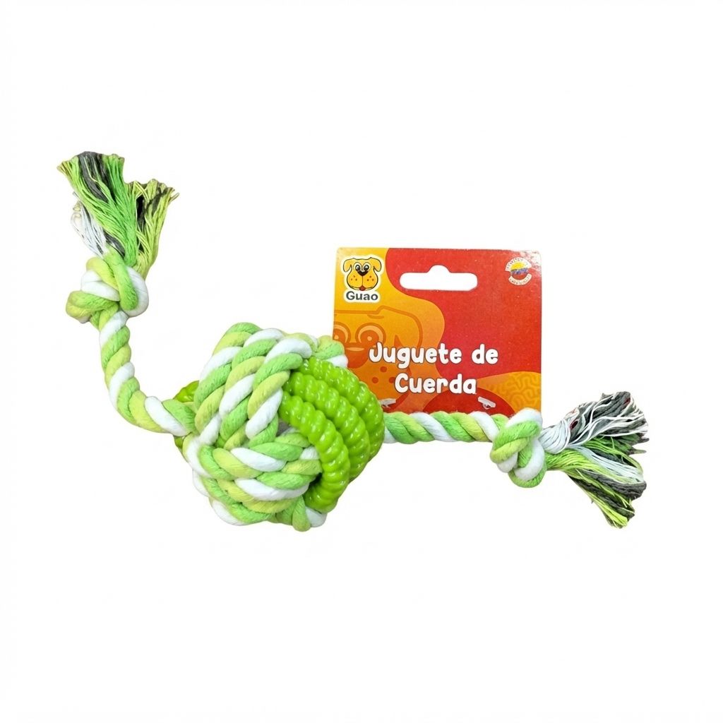 Bola Anillo Verde GUAO Juego Interactivo Resistente Mascotas Colores