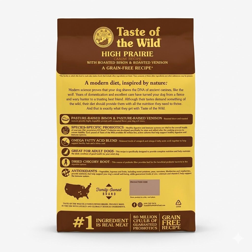 Taste of the Wild High Prairie Canine 12,2 Kg - Alimento Completo para Perros con Bisonte y Venado - Miniatura 2