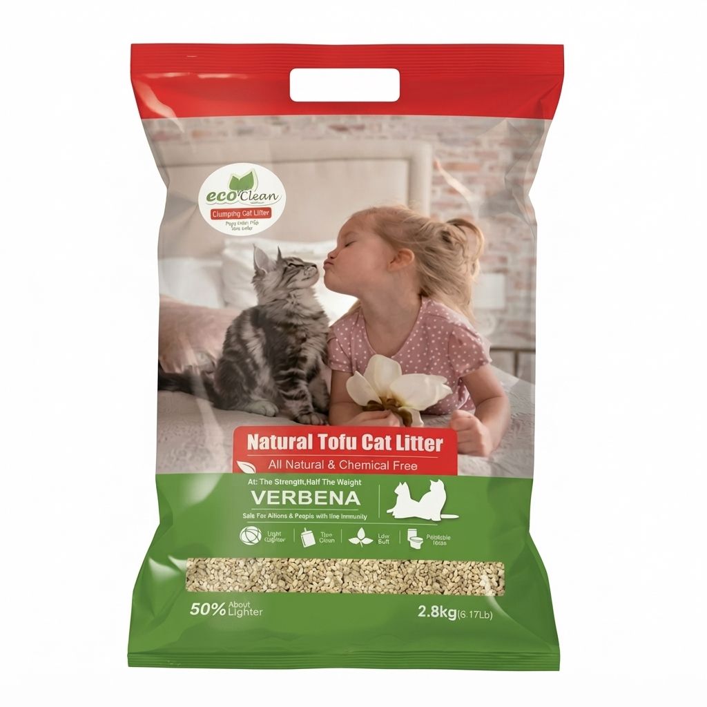 Eco Clean Arena para Gatos Biodegradable Fragancia Verbena Natural 2.8 kg