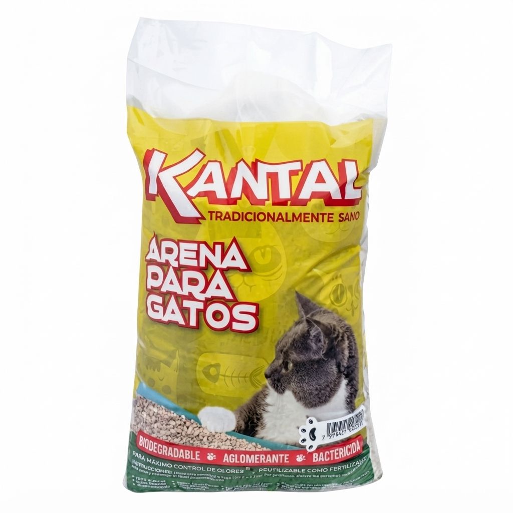 Kantal Arena Sanitaria para Gatos Sin Aroma - Fórmula Natural Aglomerante 3 kg