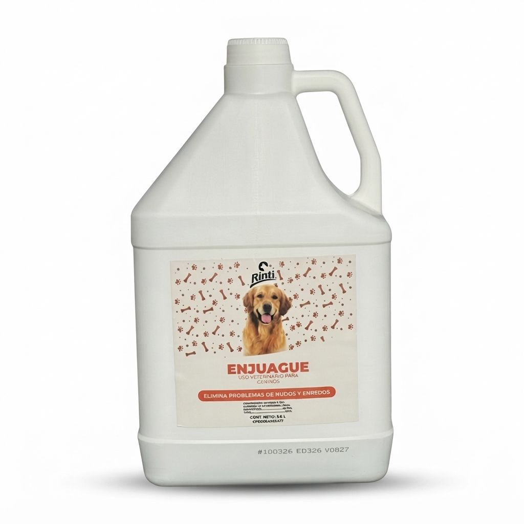 Rinti Enjuague Acondicionador 3,8 L - Desenredo, Suavidad y Brillo para el Pelaje