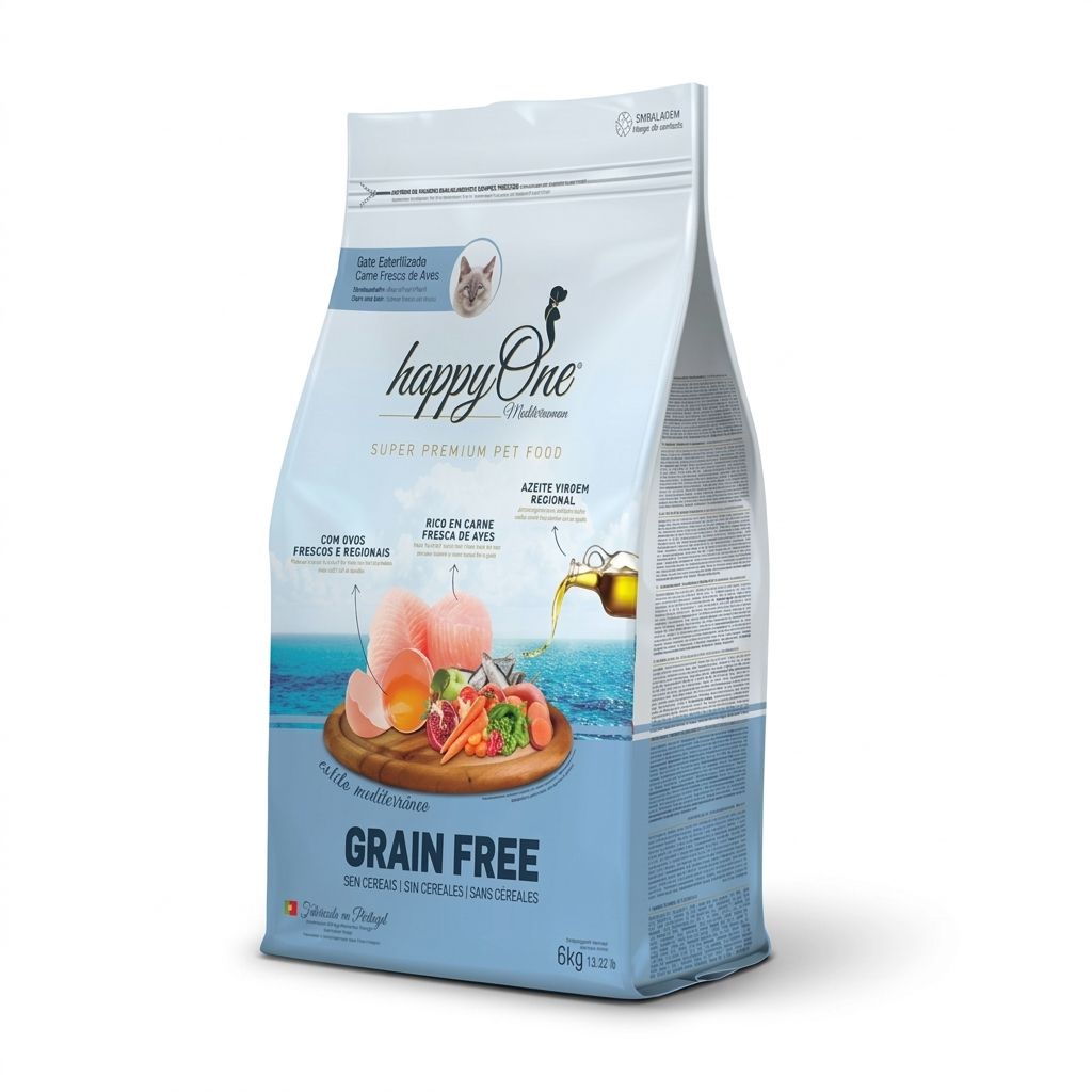 Happy One Super Premium 2 kg Alimento para Gatos Esterilizados Nutrición Superior - Imagen 1
