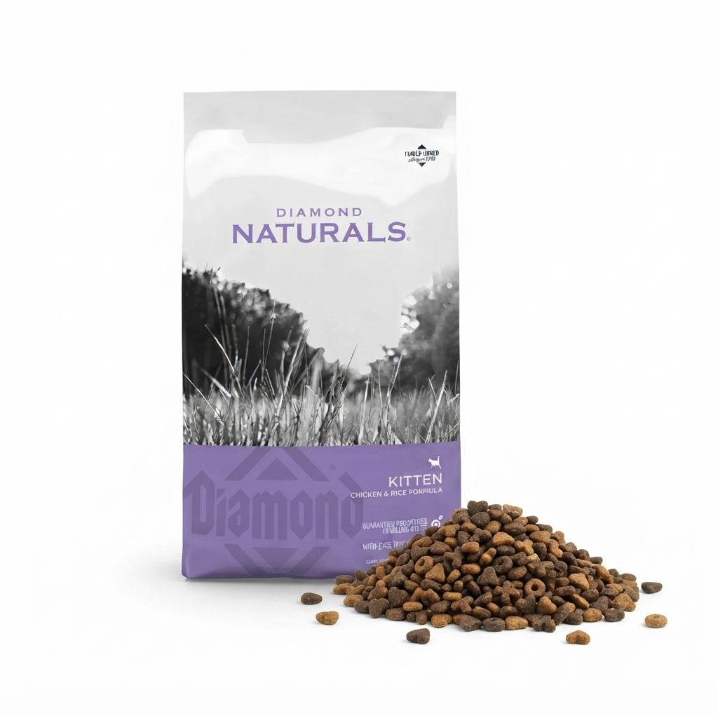 Diamond Naturals Reempaquetado 1kg para Gatitos y Gatas en Lactancia Pollo y Arroz 