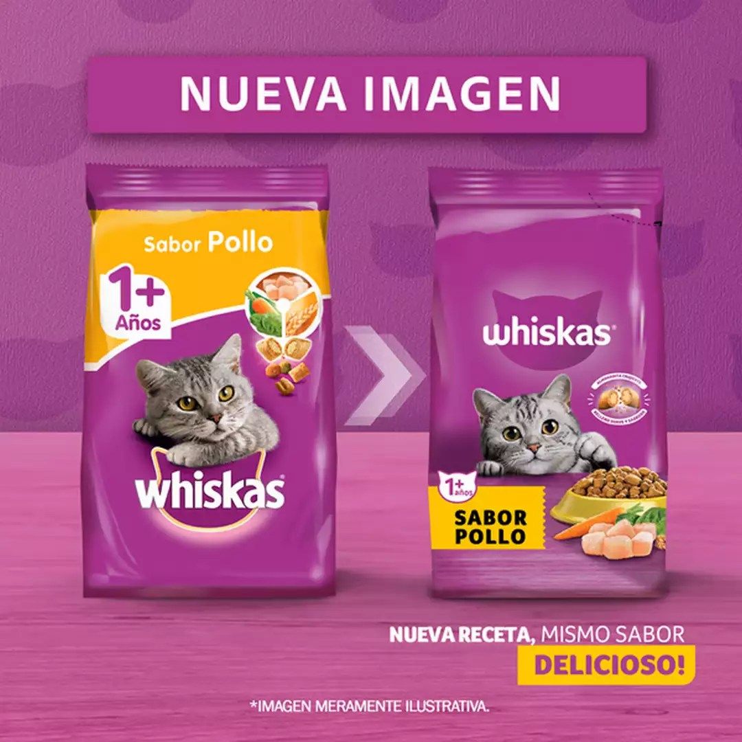 Whiskas 1 Kg Alimento Seco para Gatos Adultos Sabor Pollo - Miniatura 5