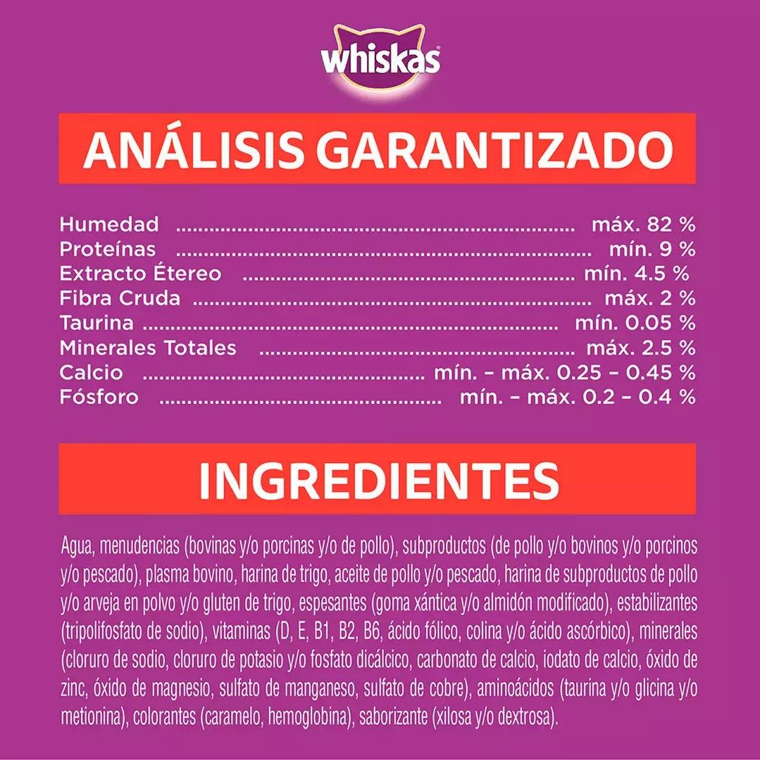 Whiskas Alimento Húmedo para Gatitos Sabor Carne - Sobrecito 85 g - Miniatura 3
