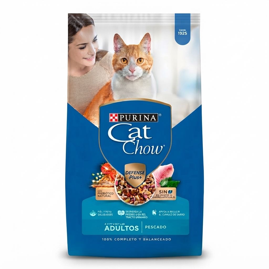 Purina Cat Chow 500 Gr Alimento Seco para Gatos Adultos Sabor Pescado con Prebióticos - Imagen 1