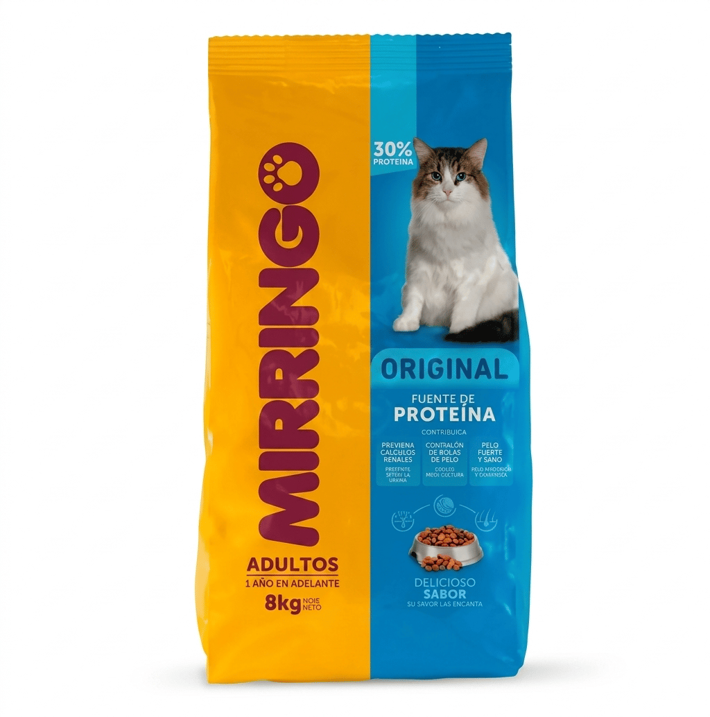 Mirringo Alimento Seco para Gatos Adultos 8 Kg 