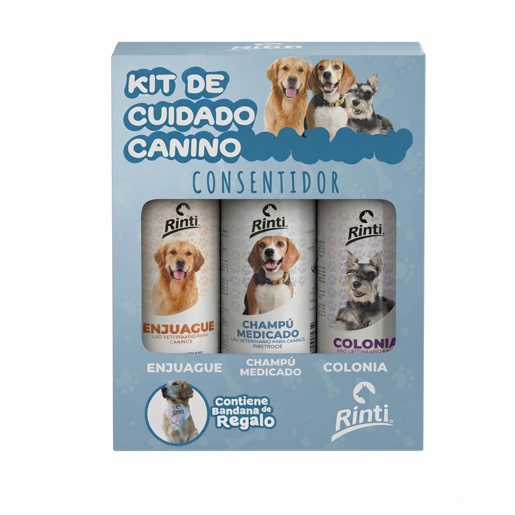 Rinti Kit Aseo y Fragancia - Pack Completo de Champú, Enjuague y Colonia