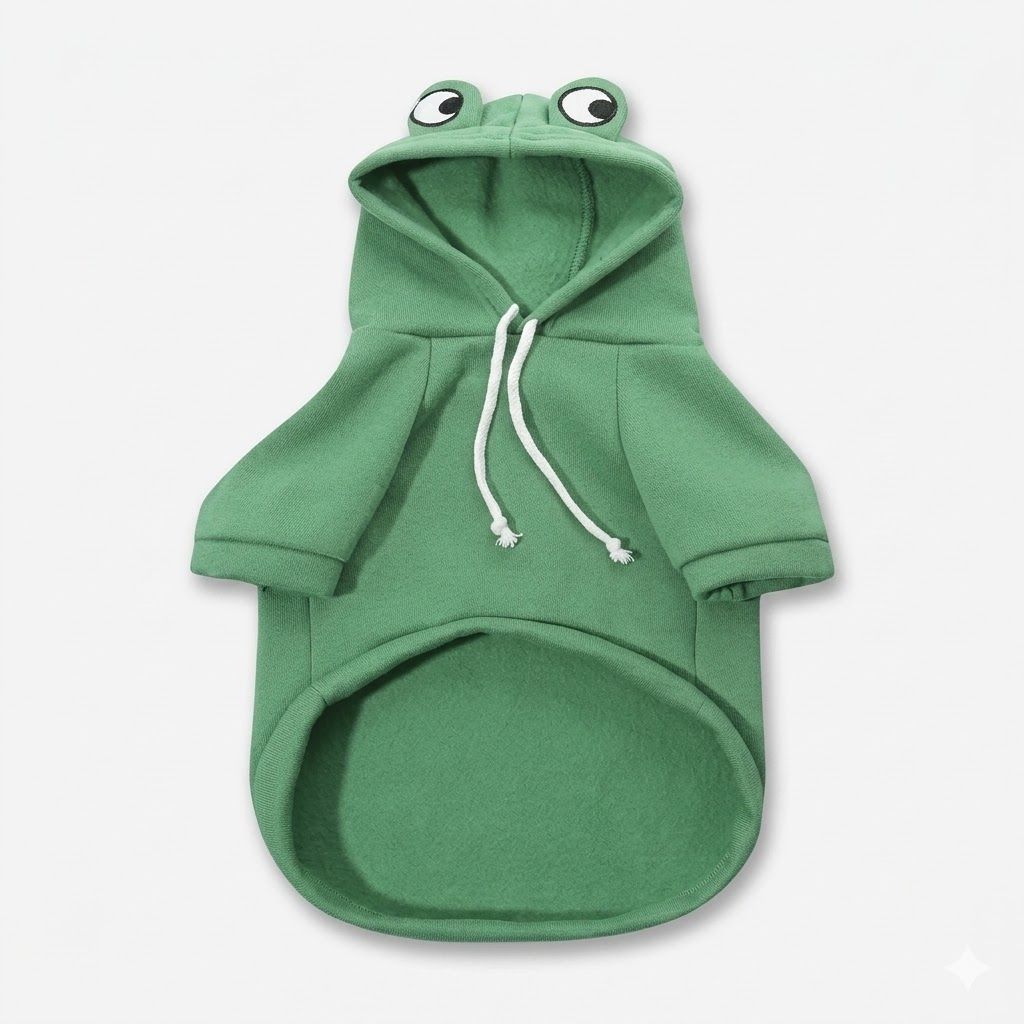 Camiseta con Capucha Frog Talla S 2.5kg Ropa Mascota Colorida